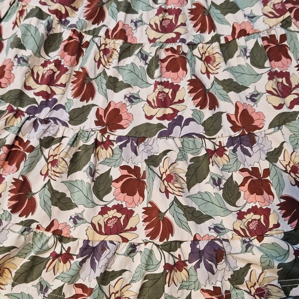 Matilda Jane Little Miss Alice Girls Size 6 Floral Tiered Dress Long Sleeve